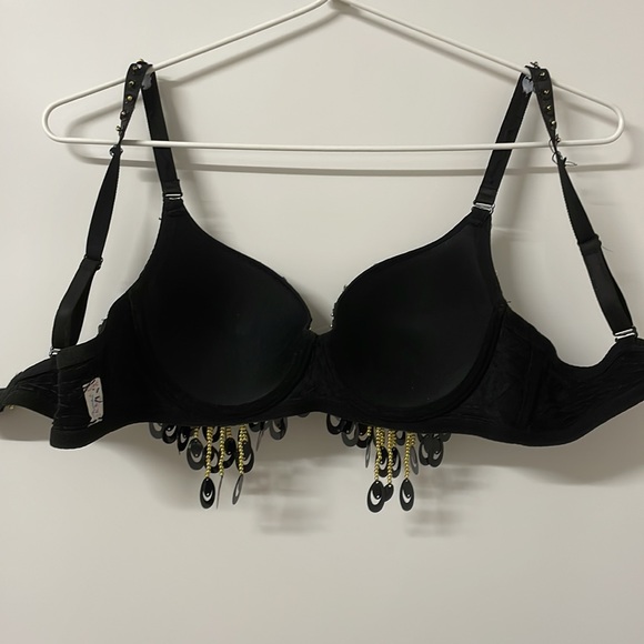 Gold Sequin Sparkly Black Bra - Picture 5 of 5